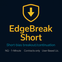 EdgeBreak Short – NQ 1-Minute Strategy